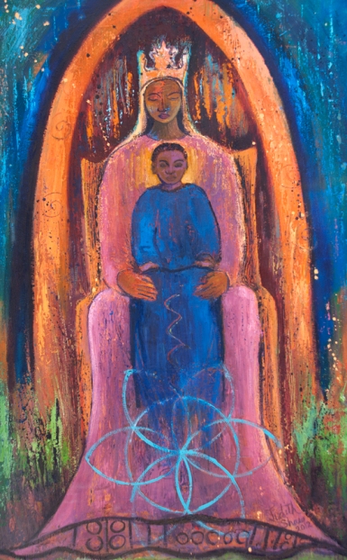 My Black Madonna painting by Judith Shaw