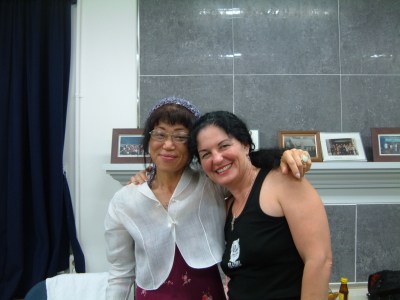 (l-r) Inhui Lee and Marie Cartier, International Women's Conference, Seoul, Korea, 2009