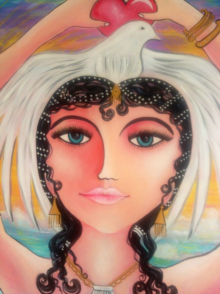 Aphrodite head detail