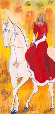 Rhiannon painting by Judith Shaw