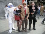 Death Note Cosplay: Misa and Light are in the center, flanked by their respective "Shinigami," or the death gods they are working with