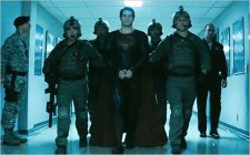 Superman surrenders himself to the US Military, who will turn him over to General Zod
