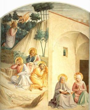 Fra Angelico. Agony in the Garden. c.1450. Museo di San Marco, Cell 34, Florence, Italy.