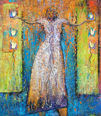 Yemaya Mother of All Fish painting by Judith Shaw