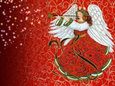 christmas card angel