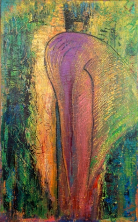Inanna, Queen of Heaven and Earth, painting by Judith Shaw