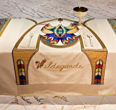 hildegard judy chicago dinner party setting