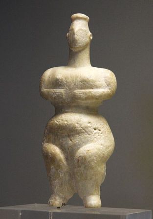 Ancient Old-European goddess figurine from southeastern Greece