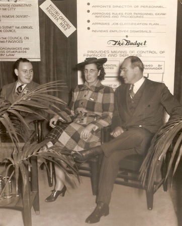 Edith Bergman with the Mayor of Kansas City