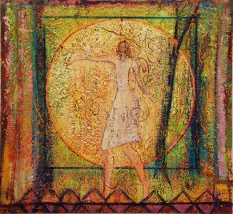 Charmed Circle of Goddess Love, painting by Judith Shaw