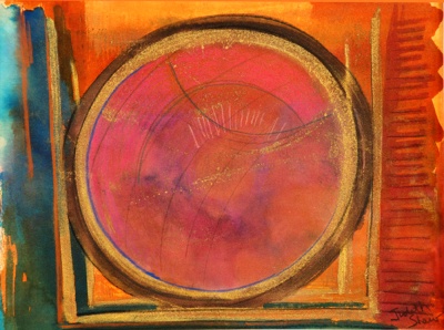 Dawn Mandala painting by Judith Shaw