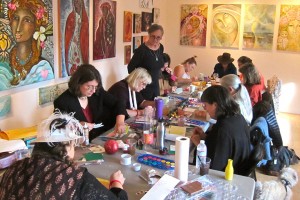 Women at herchurch create images of the Divine Feminine
