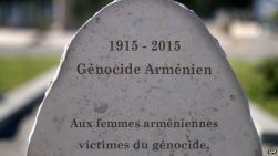 French memorial stone to the Armenian women who died