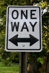 istock One Way Sign
