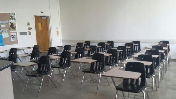 My first classroom on my first day of full-time teaching