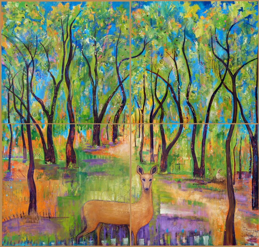 Our Enchanted Bosque, painting by Judith shaw