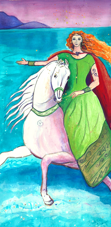 Niamh, Celtic Goddess art by Judith Shaw