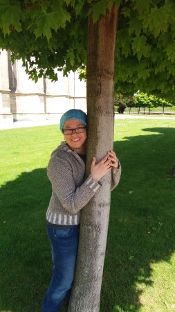 me hugging tree