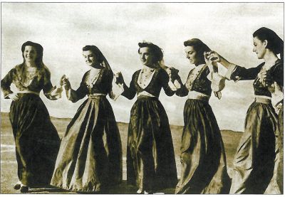 Dancing women of Chania, Crete, early 20th C.