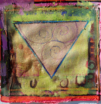 A Celtic Triad, painting by Judith Shaw