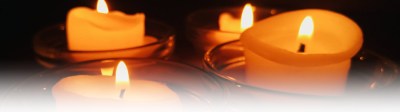 Service of Lament candles