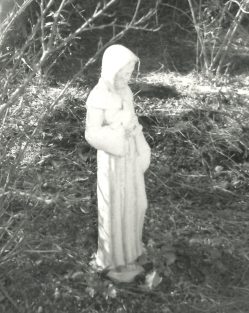 Statue in the gardens of the convent