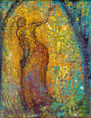 Inanna in Her Garden, painting by Judith Shaw