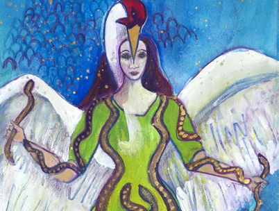 Corra, celtic goddess art
