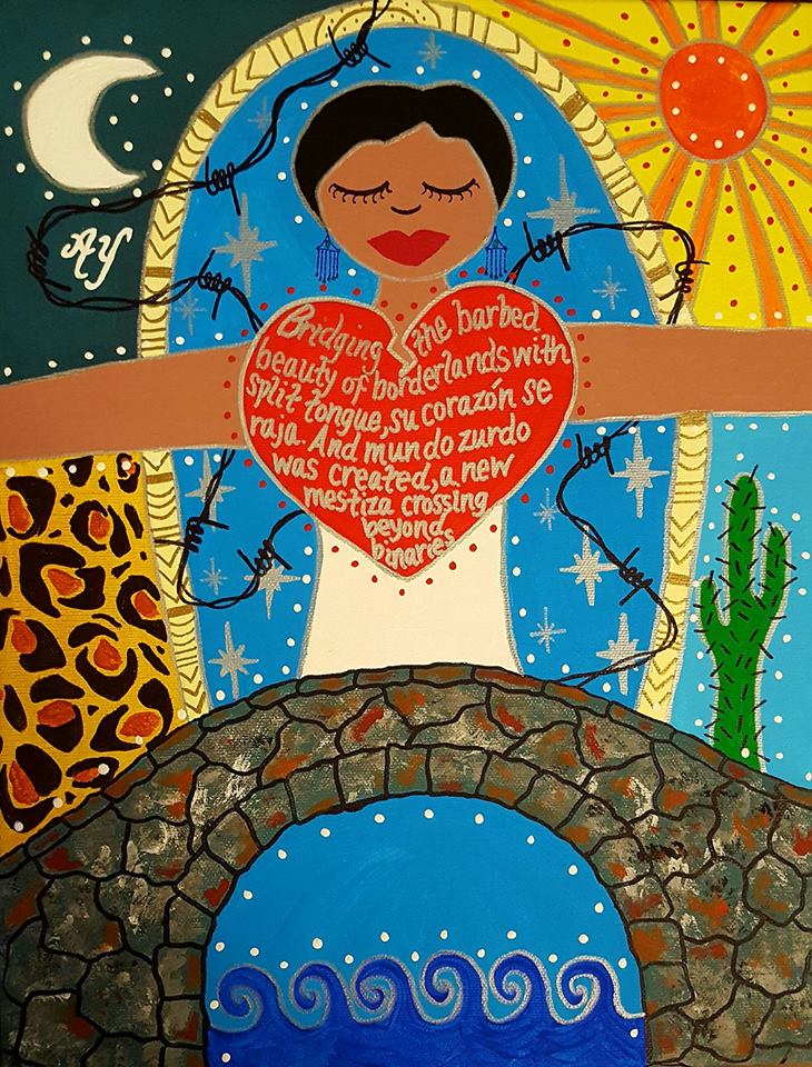 Bridging Beyond Binaries: Painting Gloria Anzaldúa by Angela Yarber ...