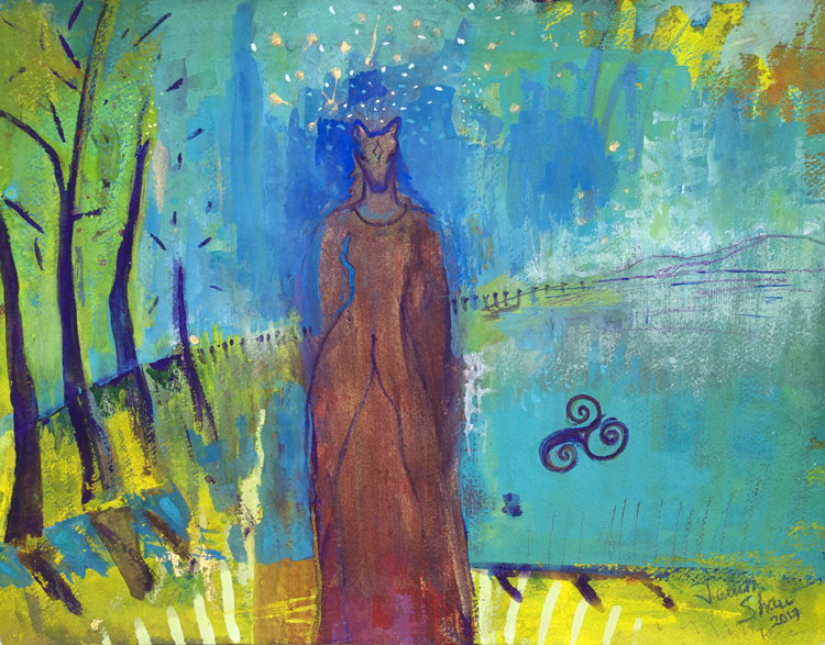 Horse-woman-shapeshifter-painting-by-judith-shaw