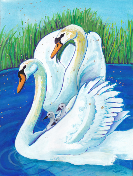 Swam-Symbol-of-Love-and-Partnership-by-Judith-Shaw