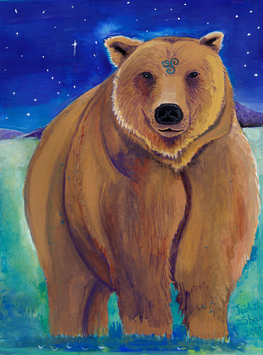 Bear-spirit-guide-painting-by-judith-shaw