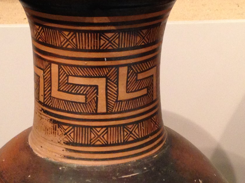 Cinerary urn from Eleusis, 8th C. BCE (photo: Laura Shannon)