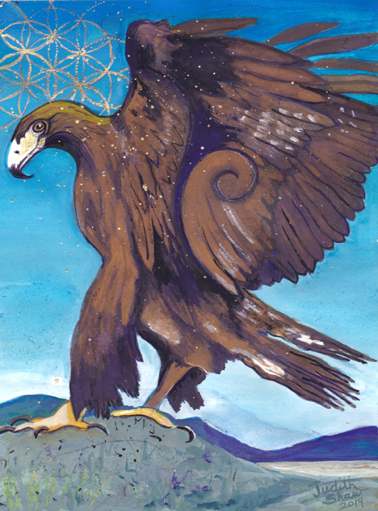 Eagle-spirit-guide-painting-by-judith-shaw