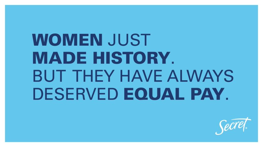 secret equal pay ad