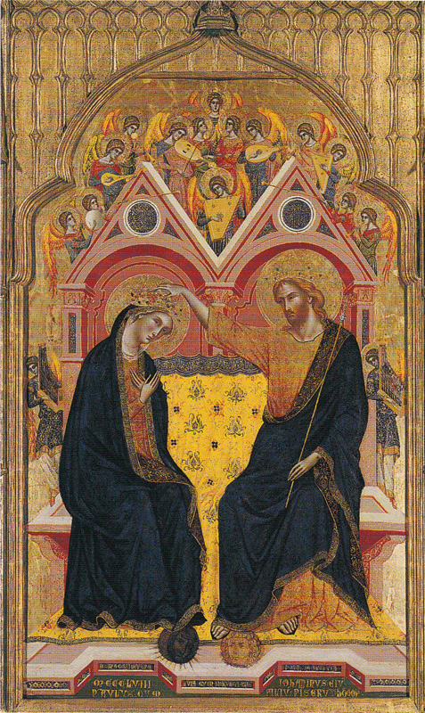 medieval-painting-Coronation of the Virgin