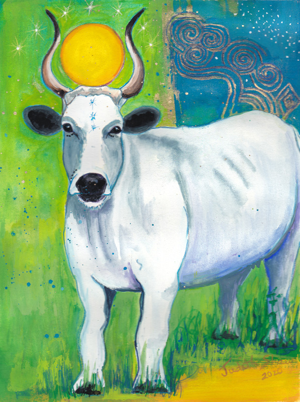 Cow-spirit-animal-painting-by-judith-shaw