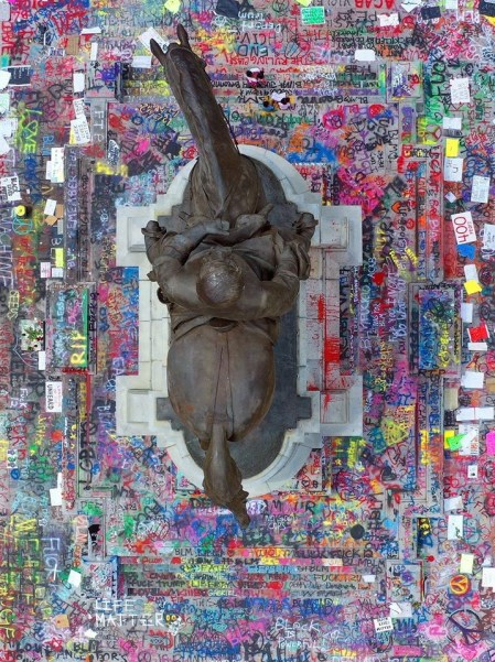 John Biggs, a drone photographer, took this foto of the Robert E Lee statue. The aerial view gives a unique perspective